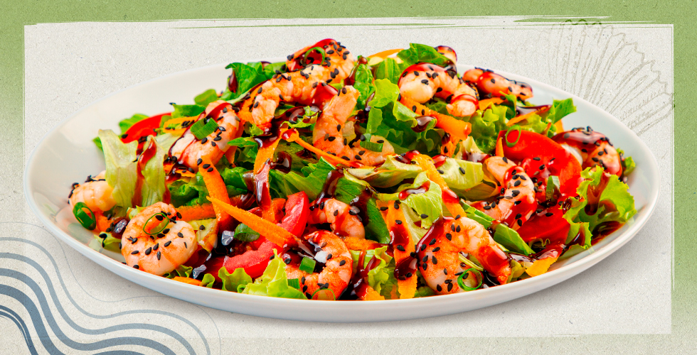 Shrimp Teriyaki Salad